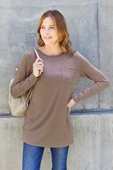 Basic Bae Full Size Round Neck Long Sleeve Top - MyEmpired