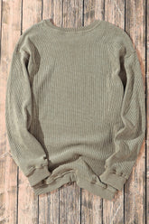 Lucky Clover Sequin Round Neck Sweatshirt - MyEmpired