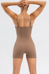 Spaghetti Strap Round Neck Romper - MyEmpired