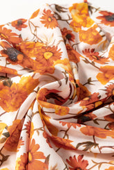 Printed Mock Neck Flare Sleeve Top - MyEmpired