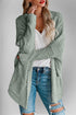 Double Take Pocketed Open Front Long Sleeve Cardigan - MyEmpired