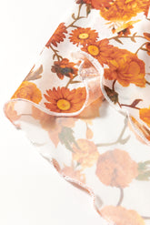 Printed Mock Neck Flare Sleeve Top - MyEmpired