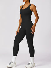 Basic Bae Sleeveless Cutout Racerback Active Jumpsuit - MyEmpired