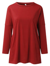Full Size Round Neck Long Sleeve T-Shirt - MyEmpired
