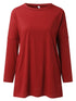 Full Size Round Neck Long Sleeve T-Shirt - MyEmpired
