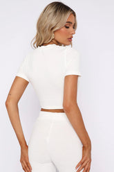 Round Neck Short Sleeve Top and Pants Set - MyEmpired