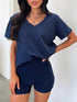 V-Neck T-Shirt and Shorts Set - MyEmpired