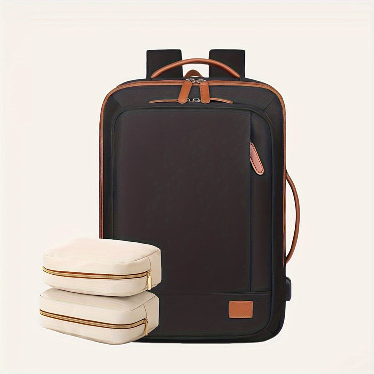 40L Flight-Approved Carry-On Backpack with 3 Packing Cubes - MyEmpired