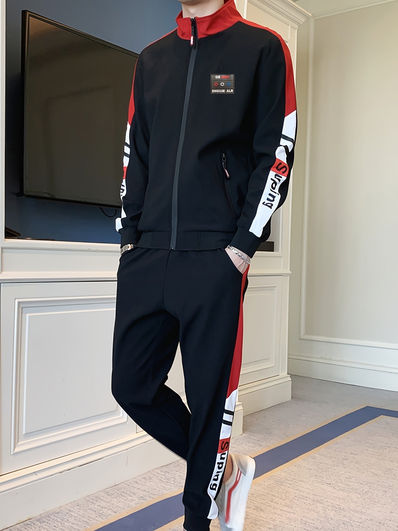 Tracksuit Set Casual Full-Zip