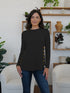 FAM-FAM Round Neck Long Sleeve T-Shirt - MyEmpired