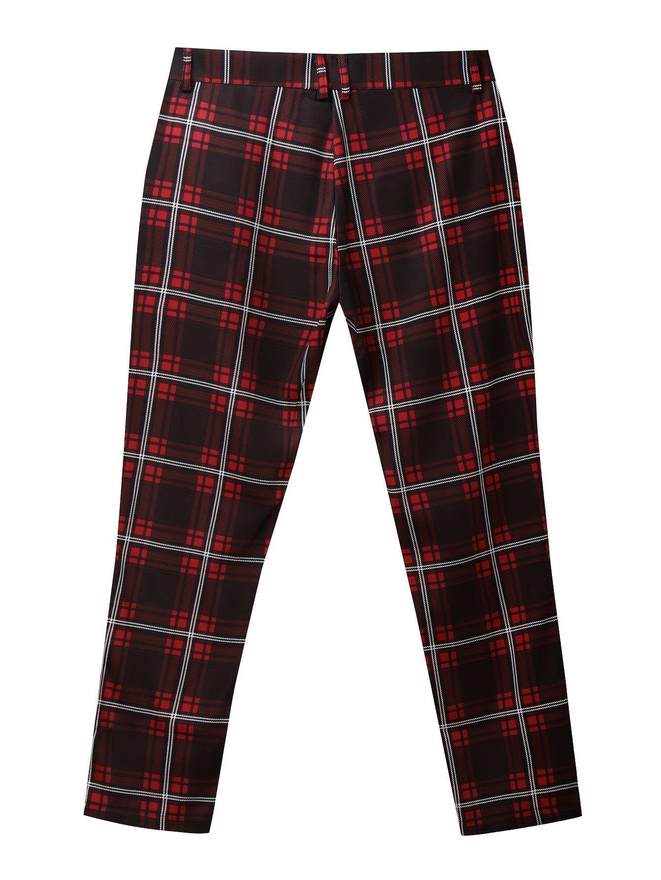 Elegant Plaid Slacks, Men&