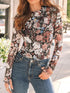 Lovelet Mock Neck Long Sleeve Top - MyEmpired