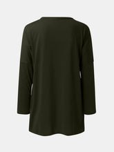 Full Size Round Neck Long Sleeve T-Shirt - MyEmpired