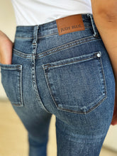 Judy Blue Full Size Mid Waist Distressed Slim Jeans - MyEmpired